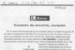 Corazón de arcoiris, corazón  [artículo].