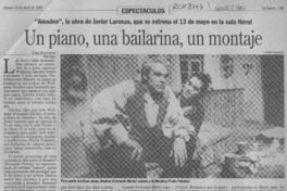 Un piano, una bailarina, un montaje  [artículo] Yael Zaliasnik.