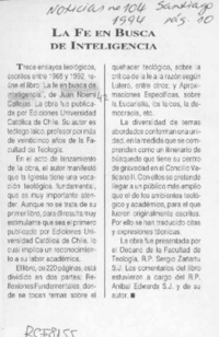 La fe en busca de inteligencia  [artículo].