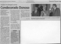 Condecorado Donoso  [artículo].