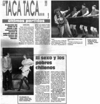 "Taca taca -- ", últimos partidos