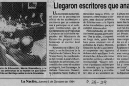 Llegaron escritores que analizarán a Donoso