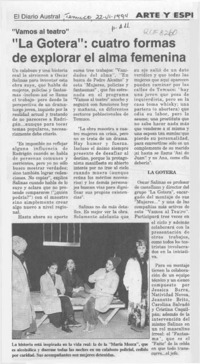 "La Gotera", cuatro formas de explorar el alma femenina  [artículo].