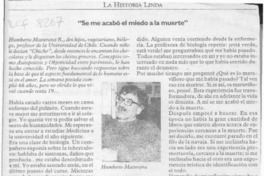 "Se me acabó el miedo a la muerte"  [artículo] Victoria Uranga.