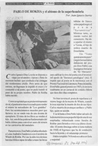 Pablo de Rokha y el abismo de la superhombría  [artículo]Juan Ignacio Iturra.