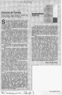 Derecho de familia  [artículo] Arturo Prado Puga.
