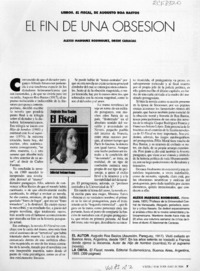 El fin de una obsesión