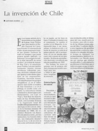La invención de Chile  [artículo] Antonio Avaria.
