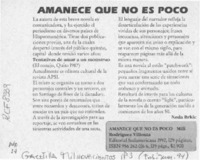 Amanece que no es poco  [artículo] Neda Brkic.