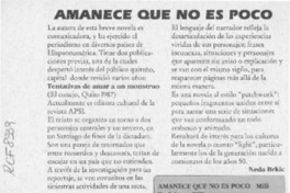 Amanece que no es poco  [artículo] Neda Brkic.