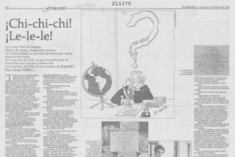 Chi-chi-chi! le-le-le!