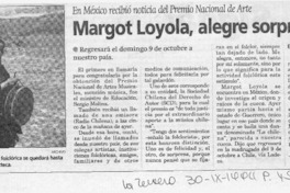 Margot Loyola, alegre sorpresa  [artículo] Francisco Villagrán L.