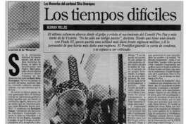 Los tiempos difíciles
