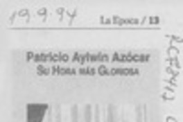 Un perfil de Patricio Aylwin