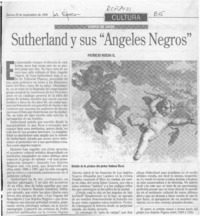 Sutherland y sus "Angeles negros"  [artículo] Patricio Rueda G.