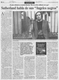 Sutherland habla de sus "Angeles negros"