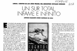 Un sur total infame e infinito  [artículo] Antonio Skarmeta.