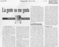 La gente no me gusta  [artículo] Rodrigo Pinto.
