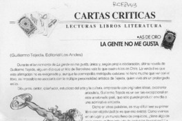 La gente no me gusta  [artículo] Camilo Marks.