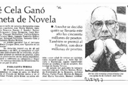 Camilo José Cela ganó Premio Planeta de Novela  [artículo].