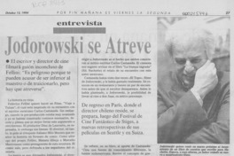 Jodorowski se atreve