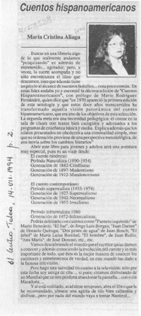 Cuentos hispanoamericanos