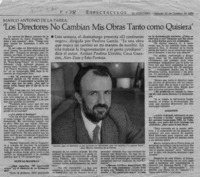 "Los directores no cambian mis obras tanto como quisiera"  [artículo].