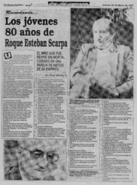 Los jóvenes 80 años de Roque Esteban Scarpa  [artículo] Héctor González V.