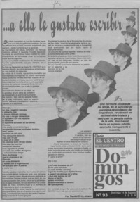 -- A ella le gustaba escribir  [artículo] Daniel Ortiz Alfaro.