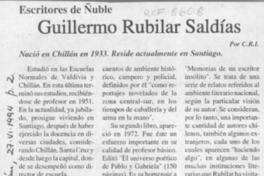 Guillermo Rubilar Saldías  [artículo] C. R. I.