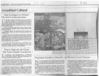 Actualidad cultural  [artículo].