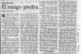 El amigo piedra  [artículo] Gabriel Rodríguez.
