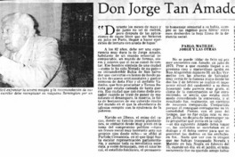 Don Jorge tan Amado  [artículo] Ramón Mérica.