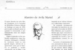 Alamiro de Avila Martel  [artículo] Neville Blanc Renard.