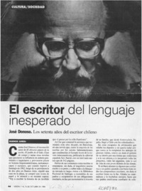 El Escritor del lenguaje inesperado  [artículo].