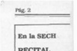 Recital poético ofrece Margarita Pino Illanes  [artículo].