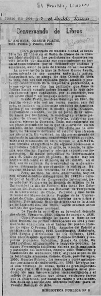 Conversando de libros  [artículo].