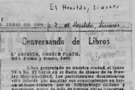 Conversando de libros  [artículo].