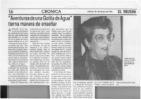 "Aventuras de una gotita de agua", tierna manera de enseñar  [artículo].