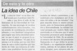 La idea de Chile  [artículo] Tito Castillo.