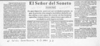 El señor del soneto  [artículo] Andrés Mya.
