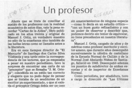 Un profesor  [artículo] Lautaro Robles.