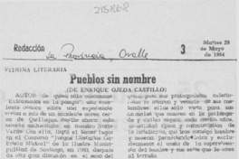 "Pueblos sin nombre"