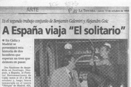 A España viaja "El solitario"  [artículo] Leopoldo Pulgar.