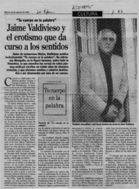 Jaime valdivieso y el erotismo que da curso a los sentidos  [artículo].