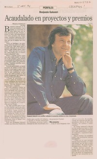 Acaudalado en proyectos y premios