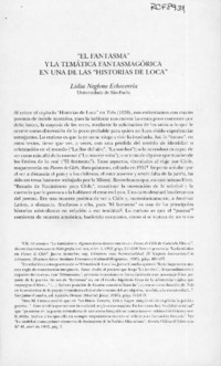 "El fantasma" y la temática fantasmagórica en una de la "Historias de loca"