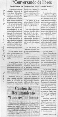 Semblanza de Bernardino Abarzúa (1876-1955)  [artículo].