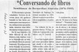 Semblanza de Bernardino Abarzúa (1876-1955)  [artículo].