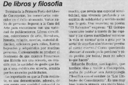De libros y filosofía